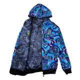Vincent Gordon Seahorse Party Blackout Reversible Zip Up Hoodie