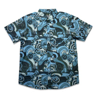 Vincent Gordon Seahorse Party Blackout Button Up Shirt