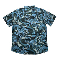 Vincent Gordon Seahorse Party Blackout Button Up Shirt