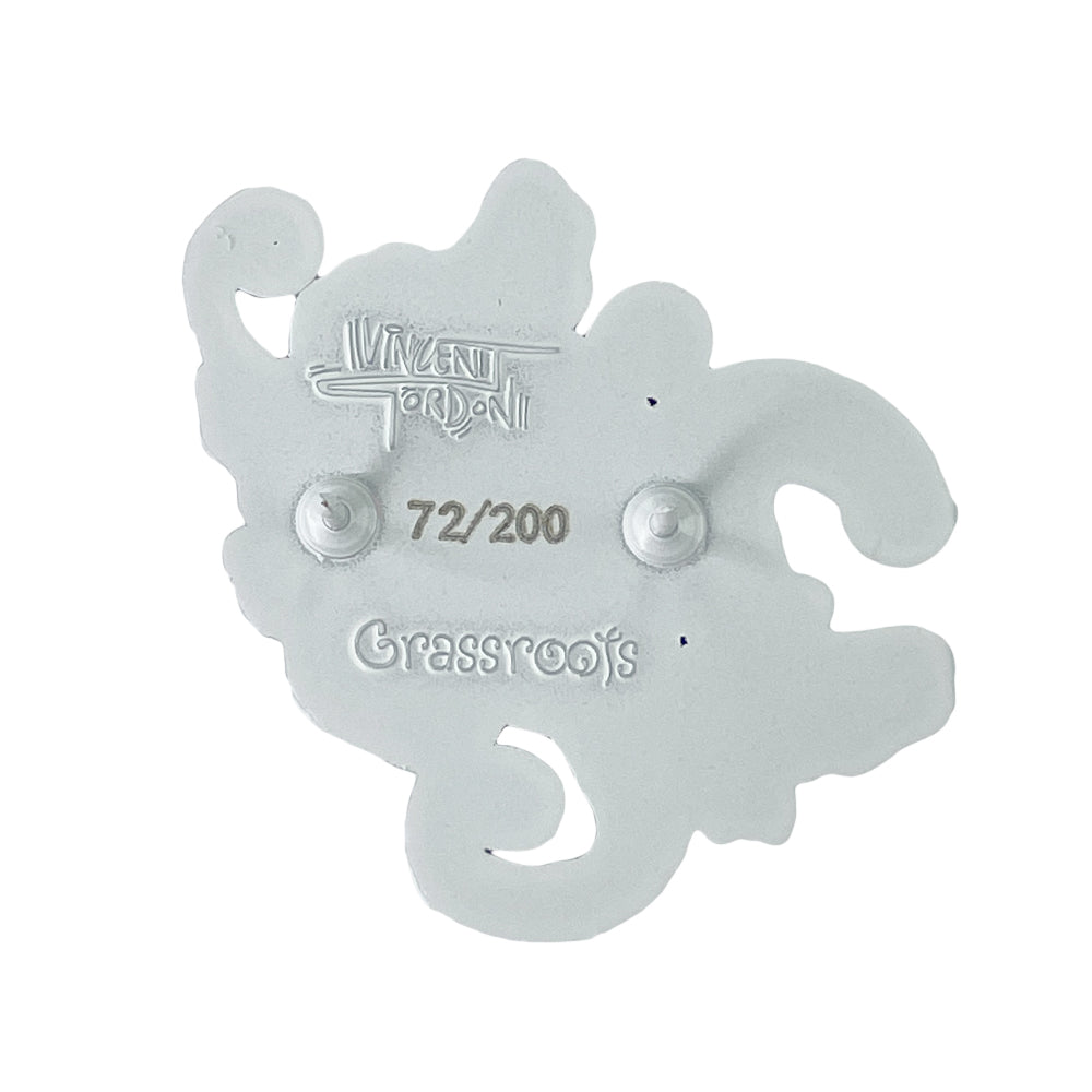 Pin negro de Vincent Gordon Seahorse Party