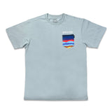 Mile High Sunset Blue Pocket T Shirt