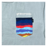 Mile High Sunset Blue Pocket T Shirt