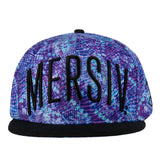 Mersiv Script Purple Snapback Hat