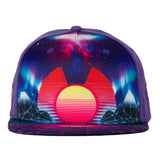 Vaporwave Colorado Purple Snapback Hat