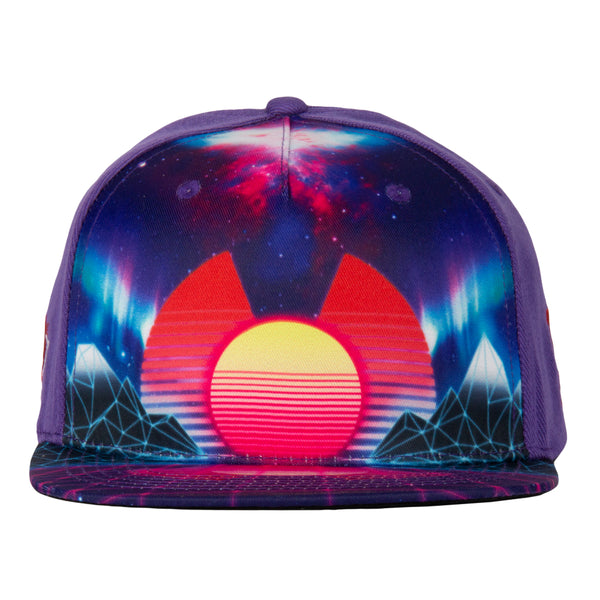 Vaporwave Colorado Purple Snapback Hat
