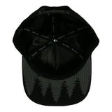 Bear Paw Removable Earflap Black Snapback Hat