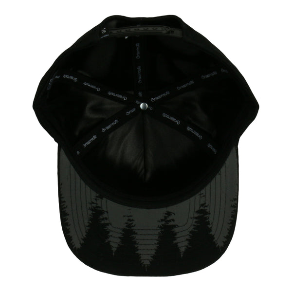 Bear Paw Removable Earflap Black Snapback Hat