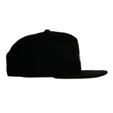 Bear Paw Removable Earflap Black Snapback Hat