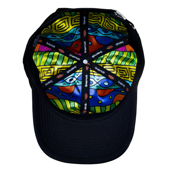 Scarlet Macaw Black Dad Hat