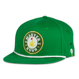 Kush Leaf Tourney Green Fitted Hat