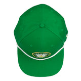 Kush Leaf Tourney Green Fitted Hat