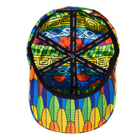 Scarlet Macaw Rainbow Feathers Dad Hat