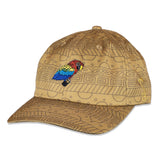 Scarlet Macaw Tan Pattern Dad Hat