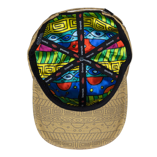 Scarlet Macaw Tan Pattern Dad Hat