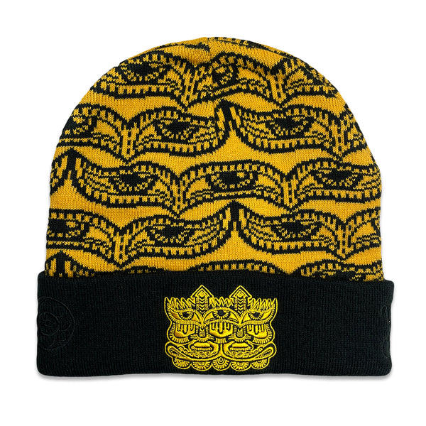 Chris Dyer Harmoneyes Yellow Cuff Beanie