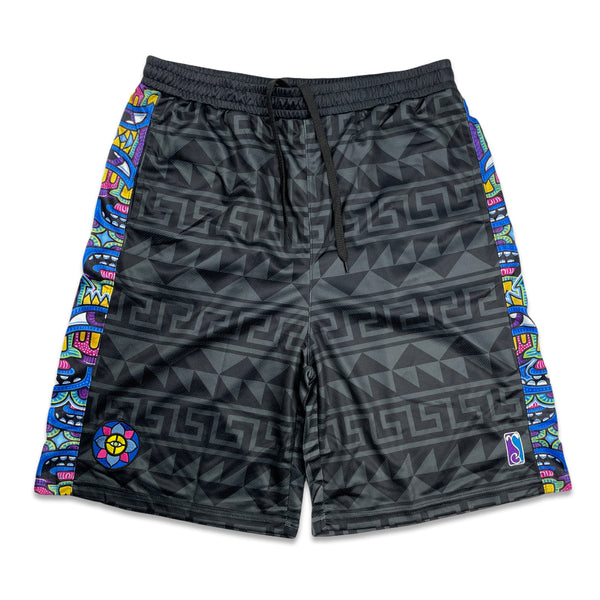 Chris Dyer Harmoneyes Black Mesh Shorts