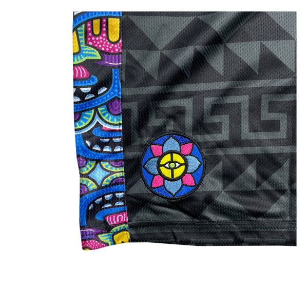 Chris Dyer Harmoneyes Black Mesh Shorts