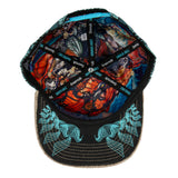 Android Jones Tiger Swallowtail V2 Woven Blue Snapback Hat