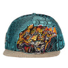 Android Jones Tiger Swallowtail V2 Woven Blue Snapback Hat