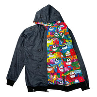 El Pez Reversible Zip Up Hoodie