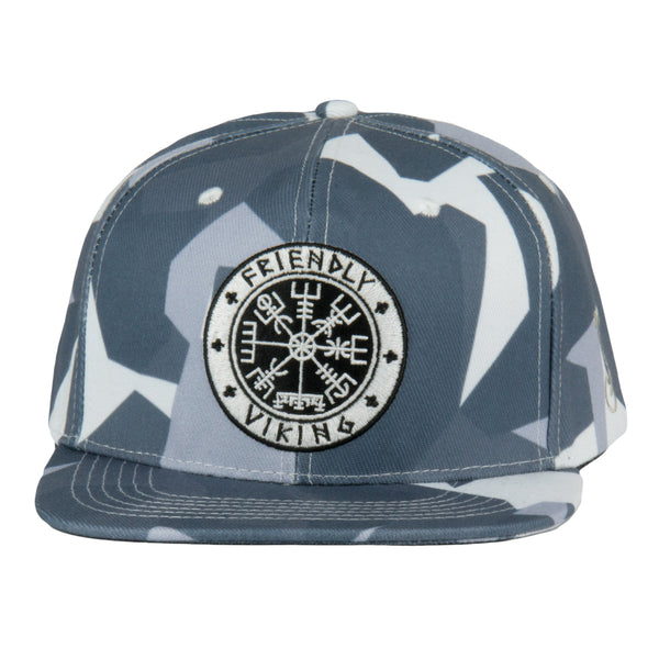 Friendly Viking White Camo Snapback Hat