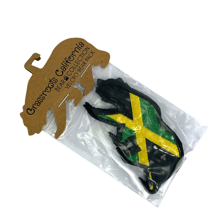 Parche de oso extraíble con la bandera de Jamaica