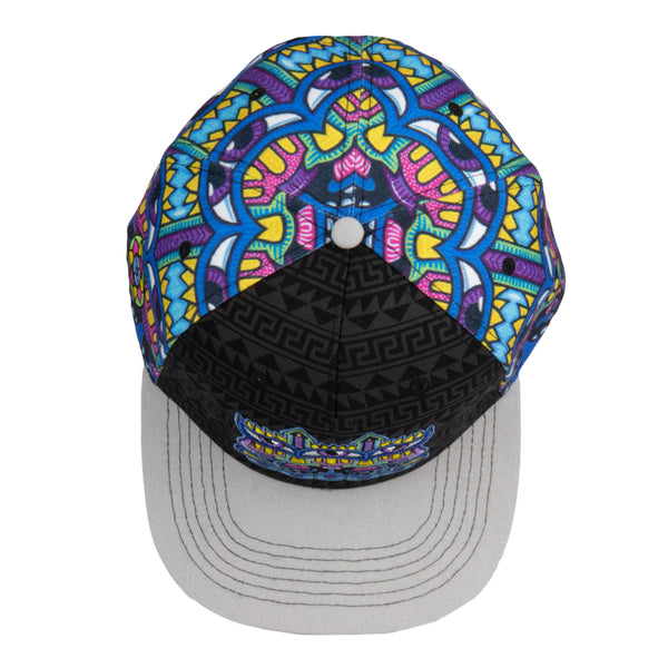 Chris Dyer Harmoneyes Blue Pattern Snapback Hat
