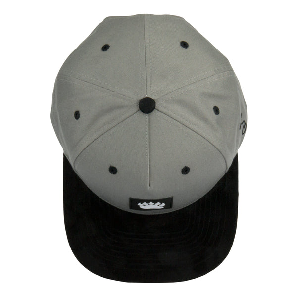 Bear Paw Gray Snapback Hat