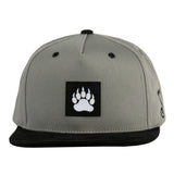 Bear Paw Gray Snapback Hat
