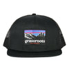 Mile High Sunset Dri-Bear Black Mesh Snapback Hat