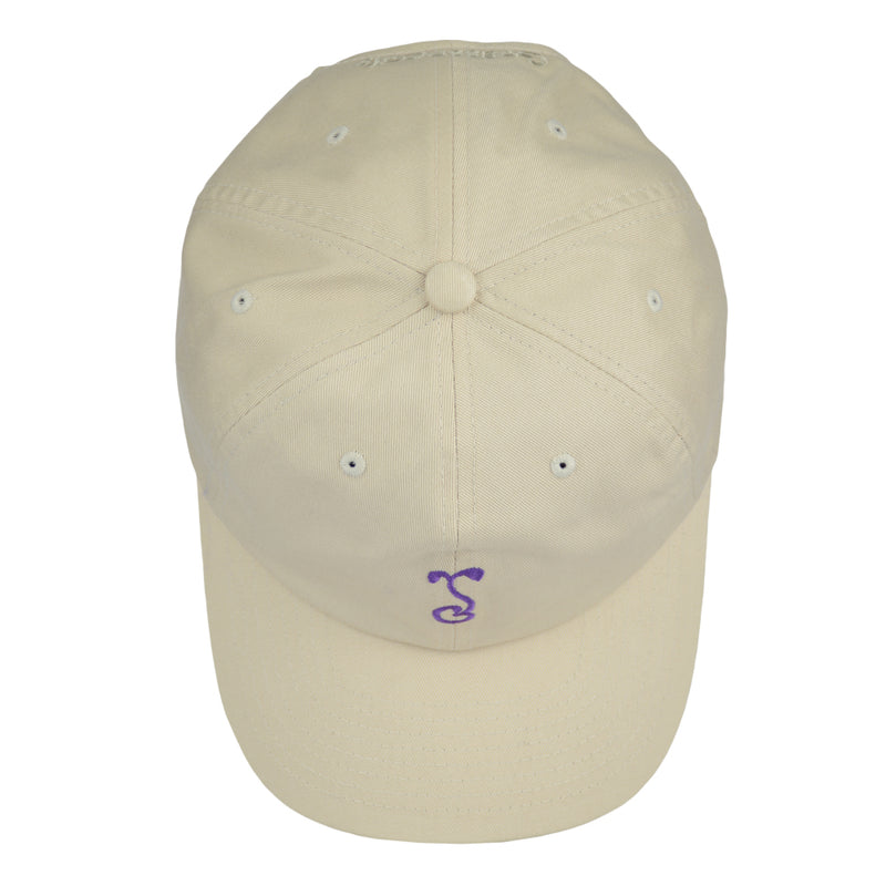 Simply Sprouted Cream Purple Dad Hat