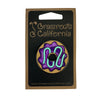 KGB Glass Purple Pearl Frosted Donut Pin