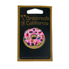 KGB Glass Pink Pearl Sprinkle Donut Pin