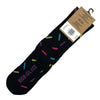 KGB Glass Black Sprinkle Donut Socks