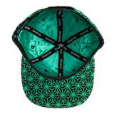 Removable Bear Geo Triangles Seafoam Snapback Hat