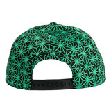 Removable Bear Geo Triangles Seafoam Snapback Hat