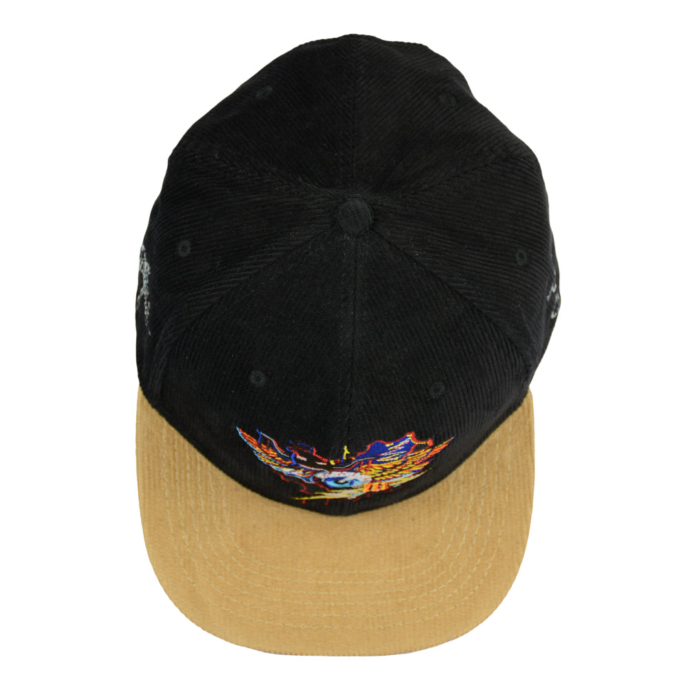 Rick Griffin Hopi Mask Black Tan Strapback Hat