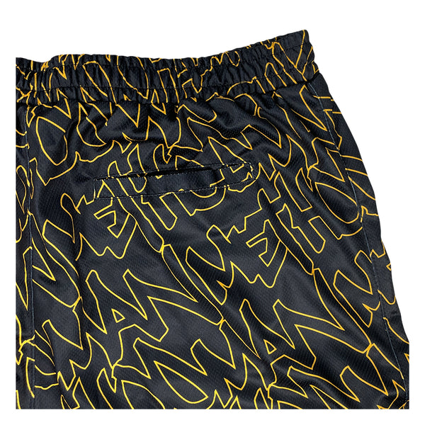 Method Man Killa Bees Script Mesh Shorts