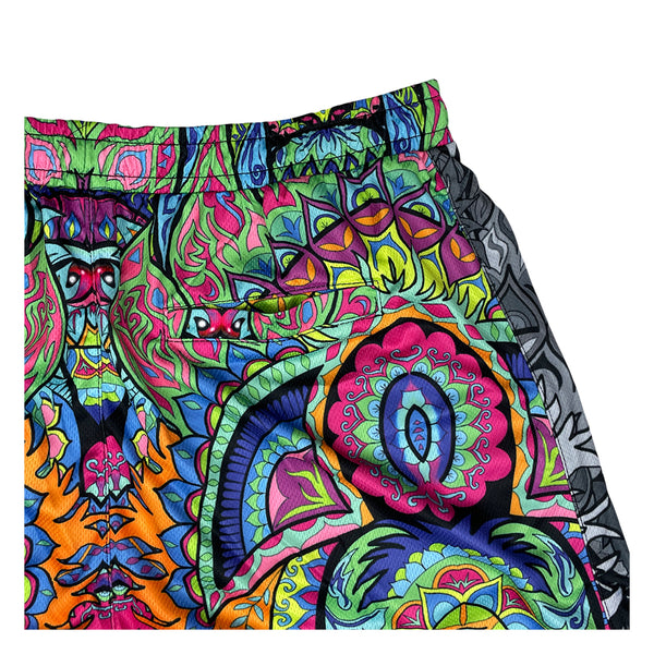 Amanda Vela Bear V2 Blue Mesh Shorts