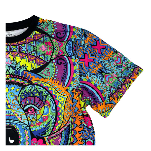 Amanda Vela Bear V2 Blue T Shirt