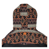 Removable Bear Copper Plateau Black Zip Up Hoodie