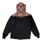 Removable Bear Redstone Black Zip Up Hoodie