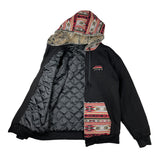 Removable Bear Redstone Black Zip Up Hoodie