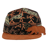 Removable Bear Copper Plateau 5 Panel Hat