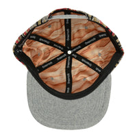Removable Bear Redstone Gray Snapback Hat