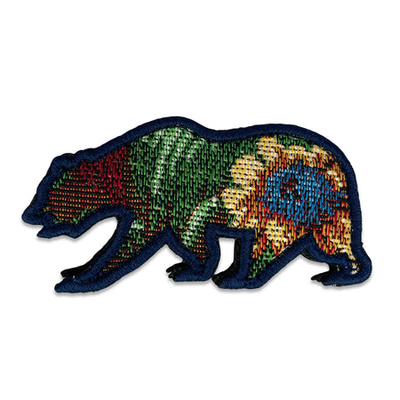 Pastel Flannel Removable Bear Patch