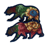 Vintage Bouquet Removable Bear Patch