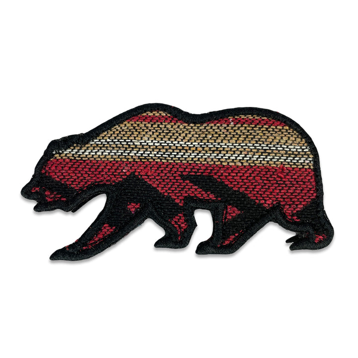 Parche de oso removible de piedra roja