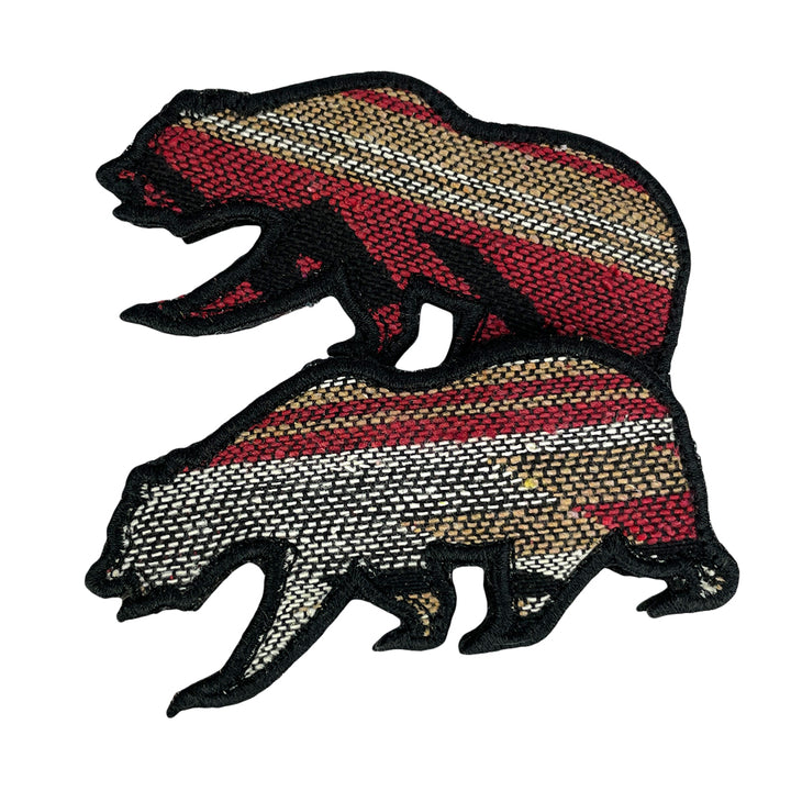 Parche de oso removible de piedra roja
