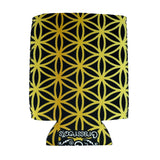 Flower of Life Gold Koozie